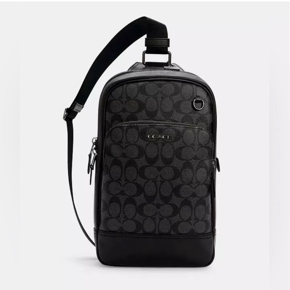 Coach Other - NWT COACH Graham Pack C2932 In Signature Canvas Graphite BLK/GRY AUTHENTIC